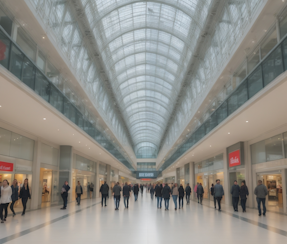 picture of the outside of a shopping centre in the uk